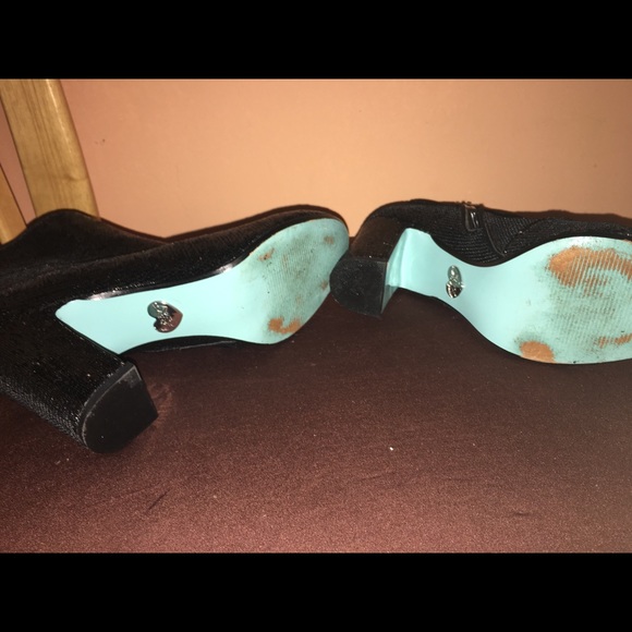 COPY - Betsey Johnson Black Sequined Ankle price firm - Picture 4 of 7